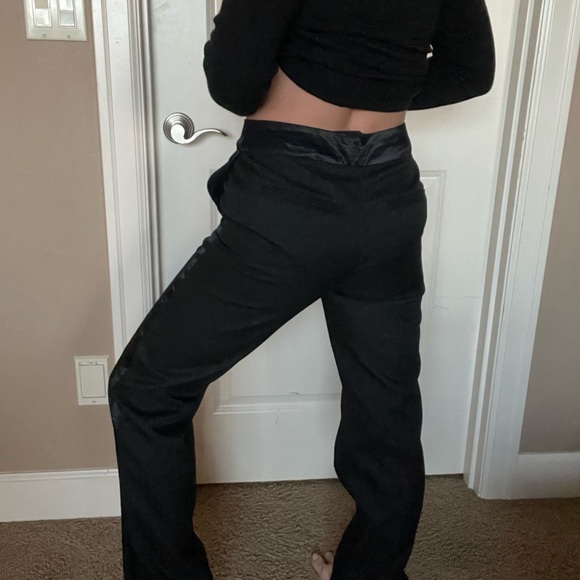 Free people subine tux trousers in herringbone black - Picture 5 of 8